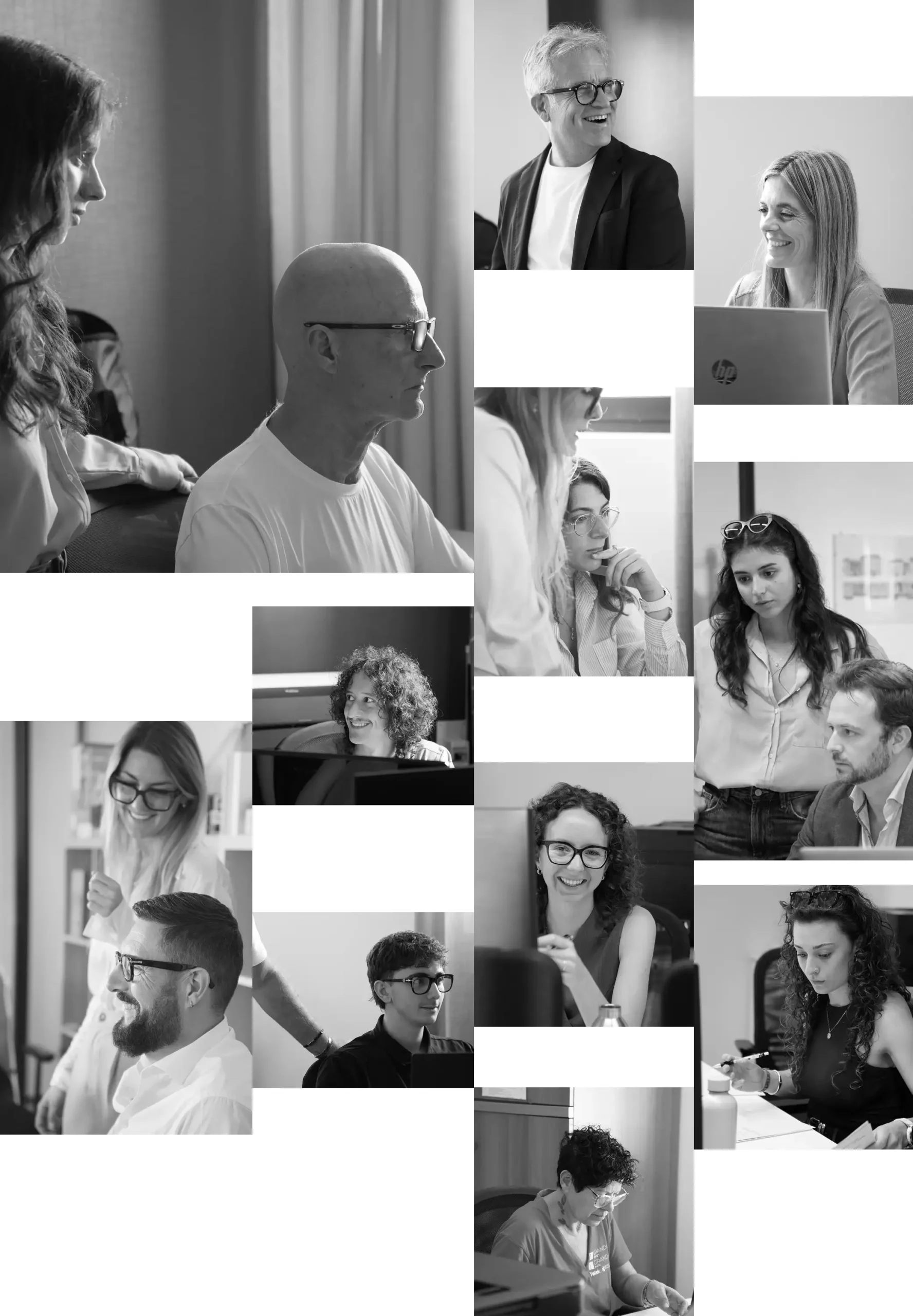 Le persone del team di Grandi srl: ingegneri, architetti, commerciali e accounting a lavoro